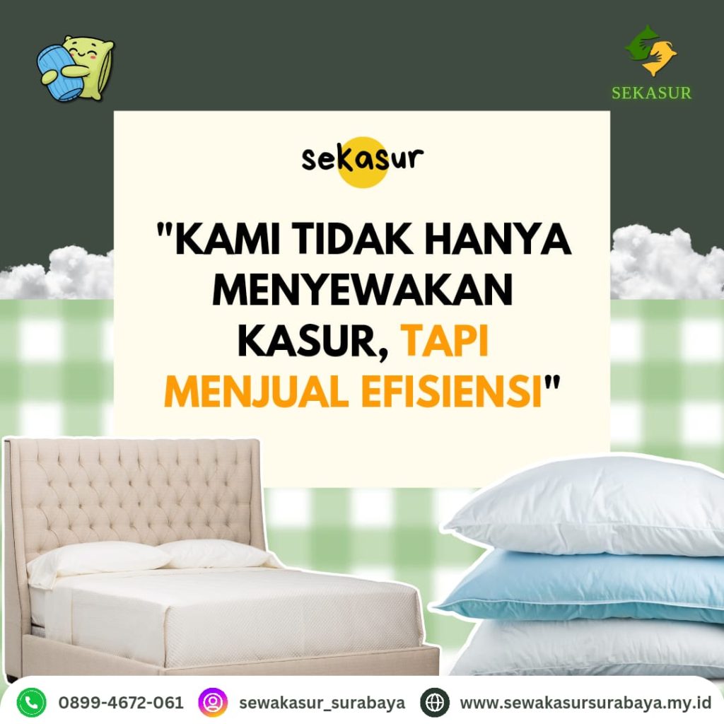 sewa kasur batu nyaman bersih siap pakai