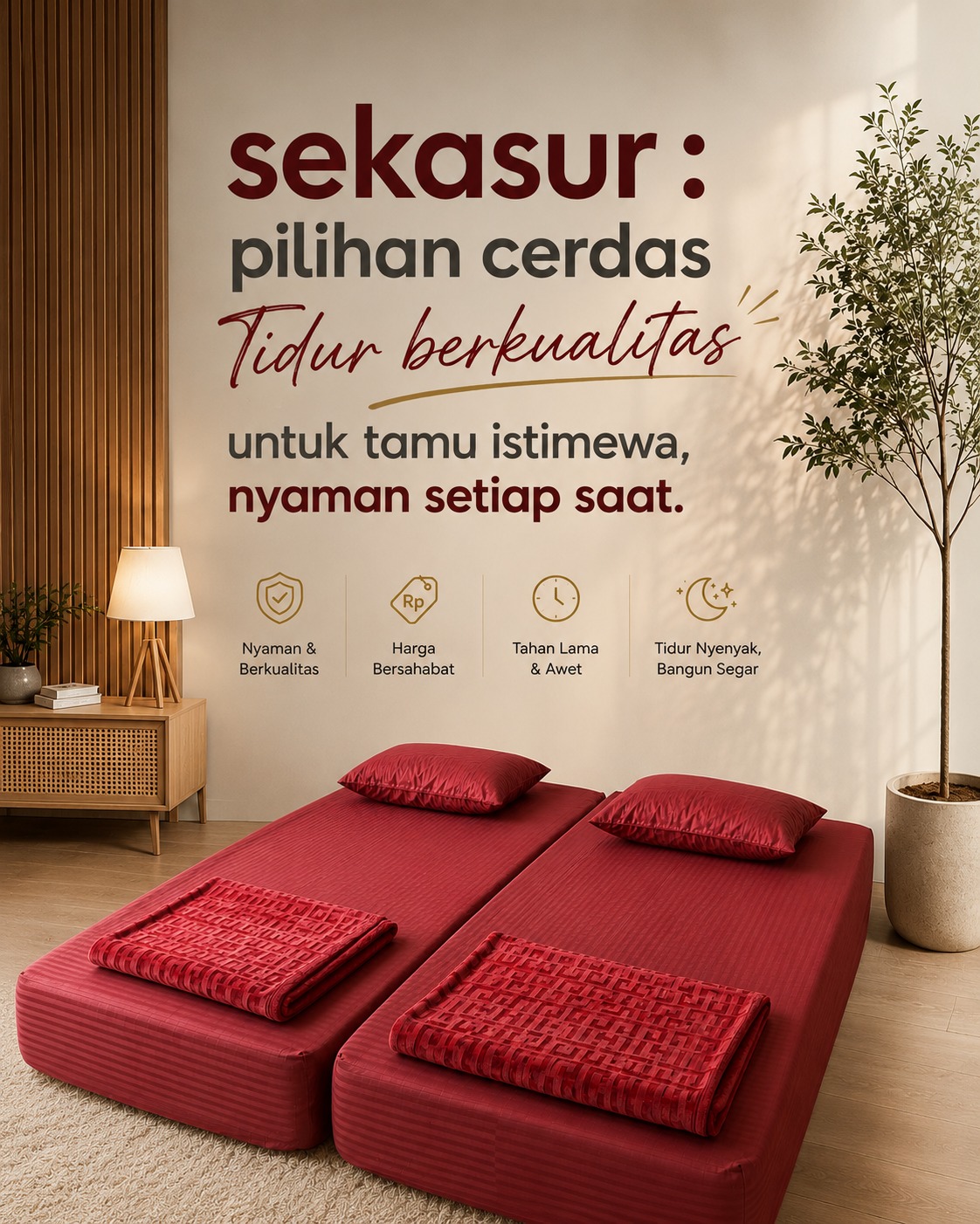 Sewa kasur Tawangmangu untuk tamu dan acara